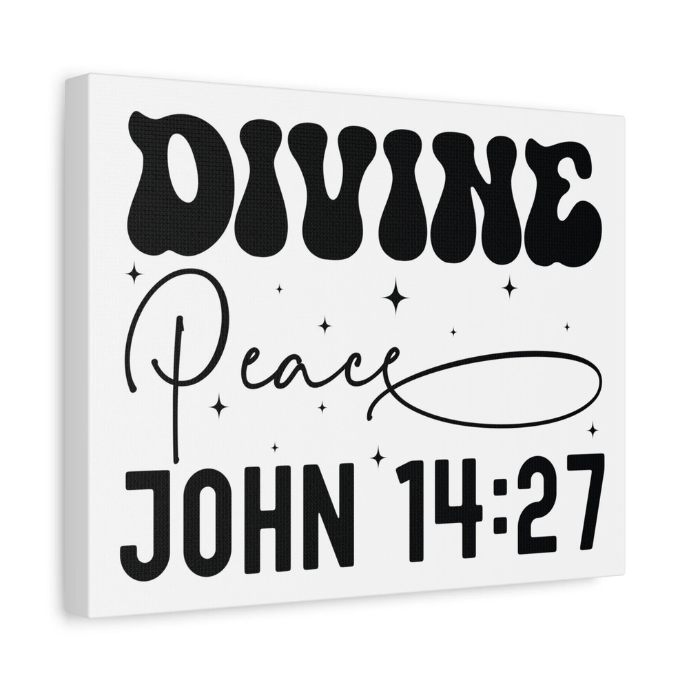 Scripture Walls John 14:27 Divine Peace Bible Verse Canvas Christian Wall Art